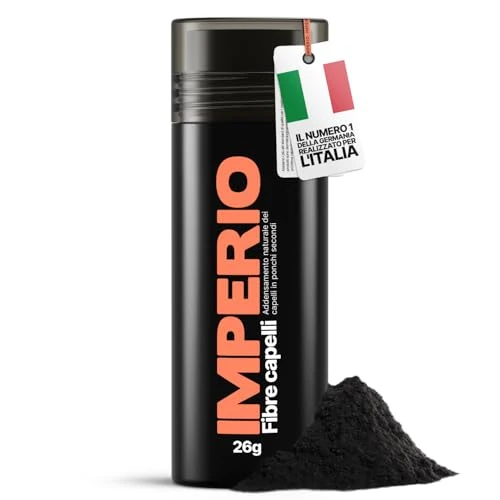 Offerta a tempo: IMPERIO Fibre capelli - per l'infoltimento dei capelli per capelli più spessi e pieni in pochi secondi. Nasconde la caduta dei capelli nelle donne e negli uomini. 100% naturale. 26g (nero) - 0.00% da 20.97 € a 20.97 €
