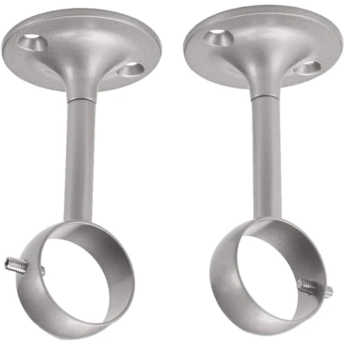 Offerta a tempo: Amazon Basics staffe per montaggio a soffitto, confezione da 2, nichel - 30% da 14.73 € a 10.31 €