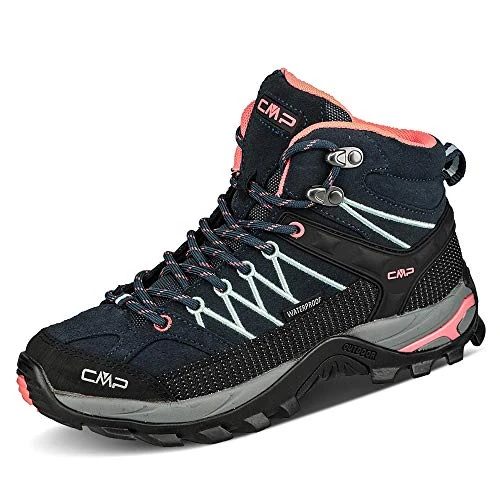 Offre limitée : CMP Femme Rigel Mid Chaussures de Randonn e Hautes, Bleu B Blue Giada Peach 92ad, 36 EU de 74.50 € à 74.50 € (0.00% de remise)
