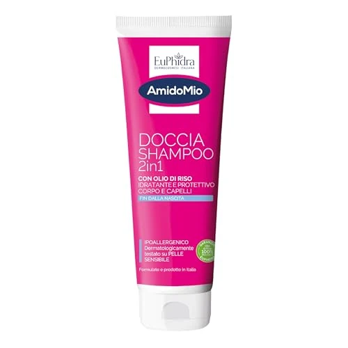 Amidomio Champú 2 en 1, fucsia, 250 milímetros