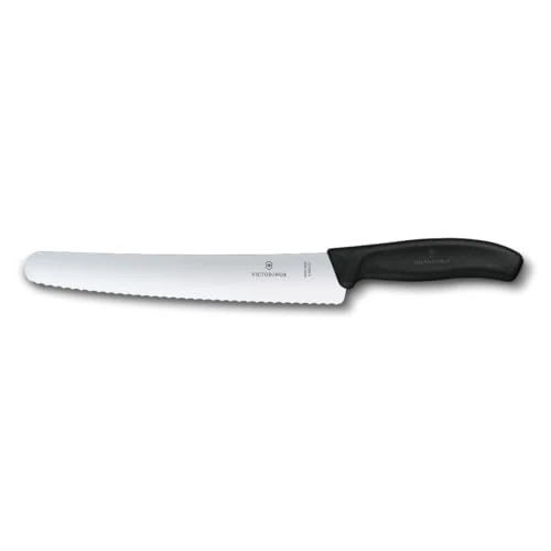 Limited offer: Victorinox Swiss Classic, Pastry Knife, Extra Sharp Blade, Wavy Edge, 22 cm, Stainless Steel, Black from 35.00 EUR to 28.29 EUR (save 19%)