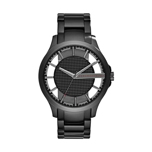 Offre limitée : Armani Exchange montre pour homme, mouvement à quartz et boîtier de 46 mm avec bracelet en acier inoxydable, en cuir ou en silicone, Graphite et blanc, 46MM de 129.00 € à 53.00 € (59% de remise)