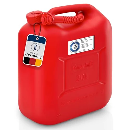 hünersdorff Tanica Carburante Standard da 20 Litri, HDPE Colore Rosso, con omologazione Un, Accessori Rossi