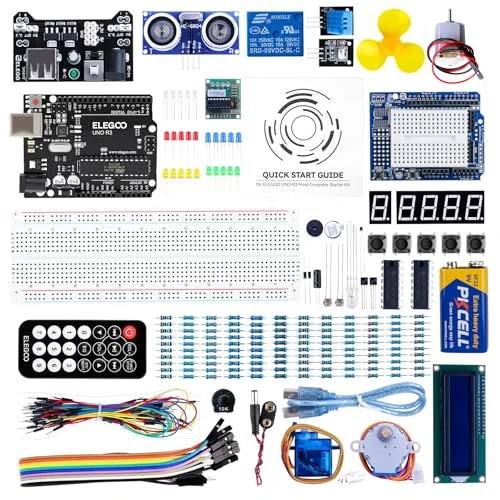 Offerta a tempo: ELEGOO UNO R3 Advanced Starter Kit Progetti Compatibile con Arduino | Kit di Apprendimento Della Programmazione per Principianti con Tutorial in Italia - 5% da 45.99 € a 43.69 €
