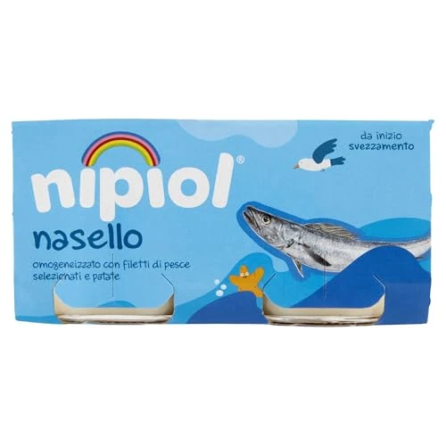 Offerta a tempo: Nipiol Omogeneizzato Nasello - 24 Vasetti da 80gr — 17% da 29,88 € a 24,86 €