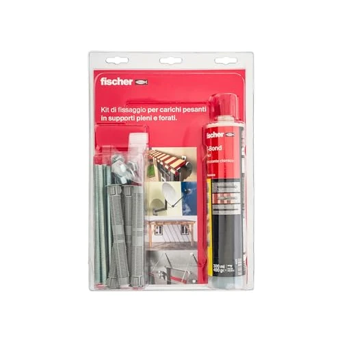 Offerta a tempo: Fischer T-BOND Pro.1 Kit Carichi Pesanti Ancorante Chimico - 17% da 22.99 € a 18.99 €