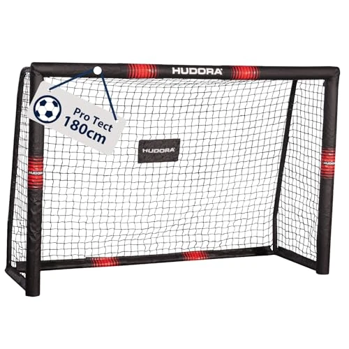 Oferta limitada: Hudora Portería de Fútbol Pro Tect - Gran portería de fútbol para niños y Adultos - Portería de fútbol Acolchada con Red de 149.00 EUR a 87.31 EUR (ahorro 41%)