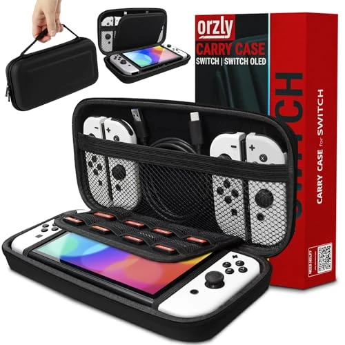 Offre limitée : Orzly Etui Rigide en EVA pour Nintendo Switch & Switch OLED Console – Housse Rigide de Rangement Zippée en Matériau Durable Anti-Choc pour la Console Nintendo Switch et Ses Accessoires - Noir de 19.91 € à 19.91 € (0.00% de remise)