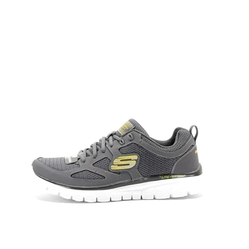 Oferta limitowana: Skechers Mężczyźni Track Bucolo Buty Treningowe, Charcoal Lime, 44 EU z 174.82 zł na 194.99 zł (oszczędź -11.54%)