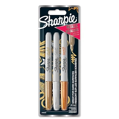 Oferta limitada: Sharpie rotuladores metálicos permanentes | punta fina | colores surtidos | paquete de 3 marcadores metálicos de 5.99 € a 5.99 € (ahorro 0.00%)