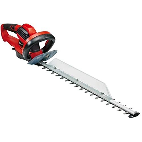 Tijdelijke aanbieding: Einhell Elektrische Heggenschaar GE-EH 7067 (700 W, 670 mm zaaglengte, 30 mm tandafstand, zaagmateriaalopvangbak, handbeschermer, metalen tandwielaandrijving, kabelontlastingsklem, stootbeschermer), zwart, rood van 94.46 € naar 89.9
