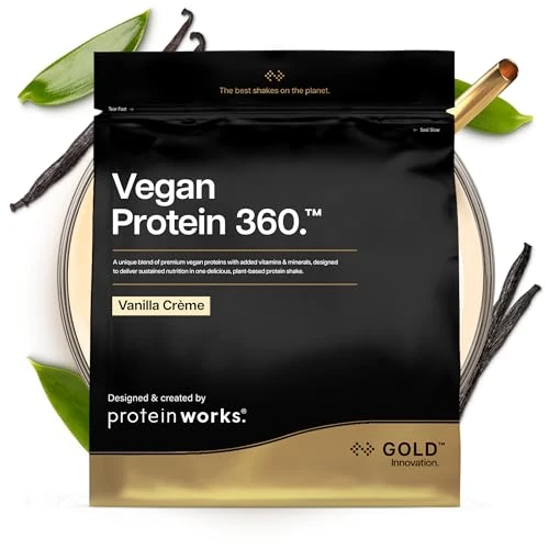 Limited-time offer: Protein Works | Vegan Protein 360 - Gold Innovation, Vanilla Crème, 66 Servings, 100% Plant Based & Natural, Premium Multi-Protein Blend, Low Fat Shake, Low Calorie Shake, 2kg from 35.75 £ to 35.75 £ (save 0.00%)
