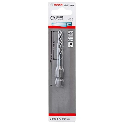 Oferta ograniczona: Bosch Professional Impact Control HSS wiertło spiralne (do metalu, 4,2 x 43 x 83 mm, akcesoria wiertarki udarowej) z 5.50 EUR na 5.50 EUR (znizka 0%)