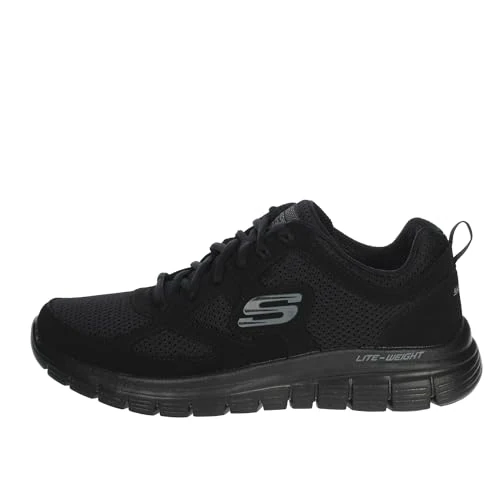 Skechers Burns- Agoura Hombre Scarpe da ginnastica, Black, 44 EU