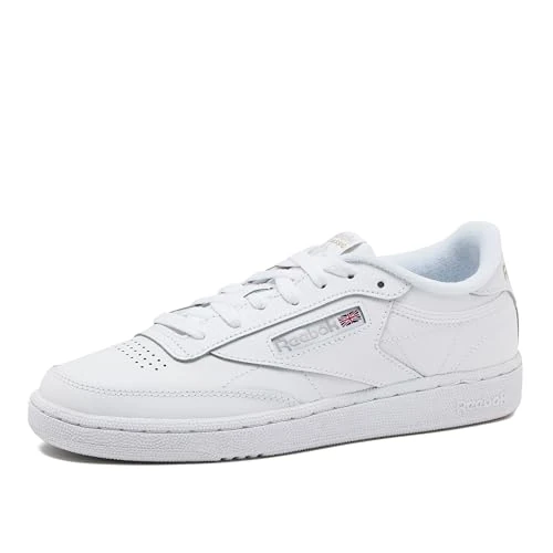 Offre limitée : Reebok Club C 85, Chaussures de Gymnastique Mixte, Blanc (Intense-White/Sheer Grey), 39 EU de 54.76 € à 52.69 € (3.78% de remise)