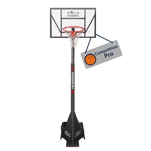 Offerta a tempo: HUDORA Canestro da basket Competition Pro - Basket con supporto regolabile per bambini, ragazzi e adulti - Canestro da basket mobile da esterno - 57% da 319.00 € a 137.85 €
