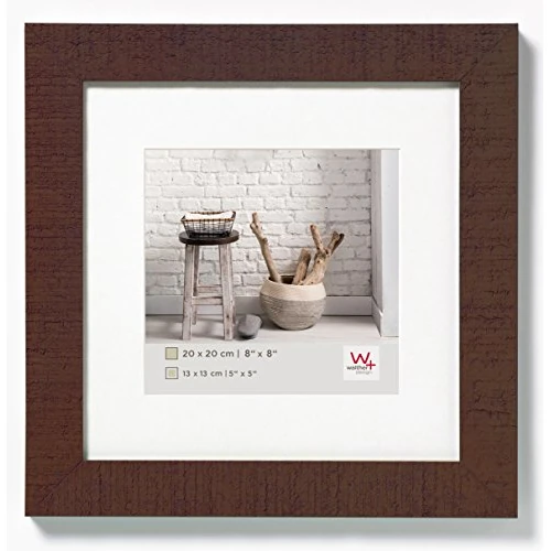 Offerta a tempo: walther design Noce 20 x 20 cm Home Cornice in Legno HO220N - 41% da 14.49 € a 8.49 €