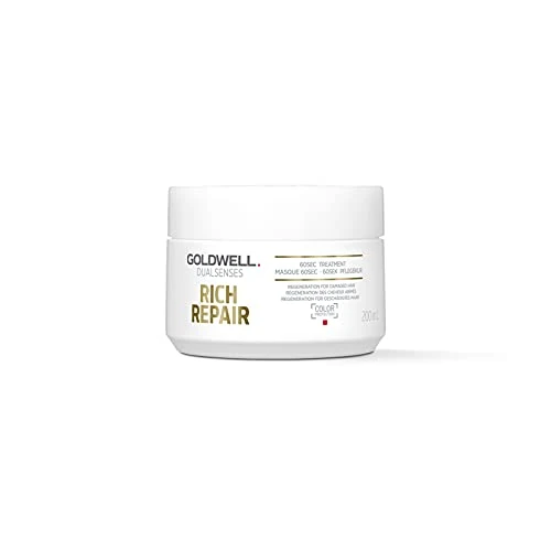 Limited-time offer: Goldwell Dualsenses Rich Repair 60sec Treatment Mask, For Severely Damaged Hair, Restores Hair Structure, 200ml from 19.00 £ to 13.29 £ (save 30%)
