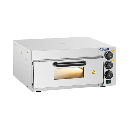Limited-time offer: Royal Catering RCPO-2000-1PE Electric Pizza Oven (2000W, Fireclay, Baking Stone, Cooking Surface 40x40x1.5cm, Timer function up to 120 min) from 149.00 £ to 149.00 £ (save 0.00%)
