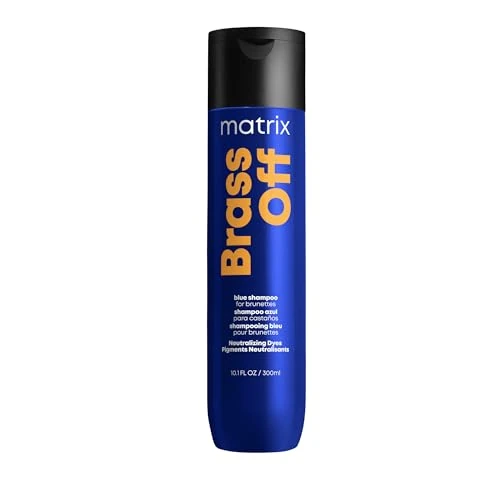 Matrix Haarshampoo für brünettes Haar zur Neutralisation von Kupferstichen, Mit Blau-Pigmenten, Brass Off Shampoo, 1 x 300 ml