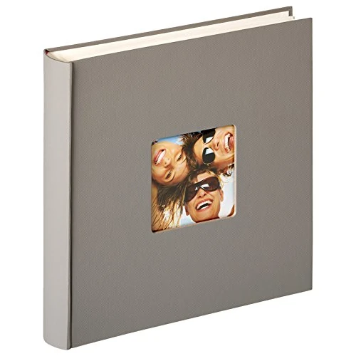 walther Design Photo Album Grey 30 x 30 cm with Cover Punching, Fun FA-208-X