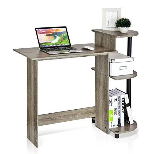 Oferta limitada: Furinno Compact Escritorio De Computadora, Tabla de Madera aglomerada, Roble francés Gris/Negro, 39.62 x 39.62 x 85.34 cm de 44.45 € a 44.45 € (ahorro 0.00%)