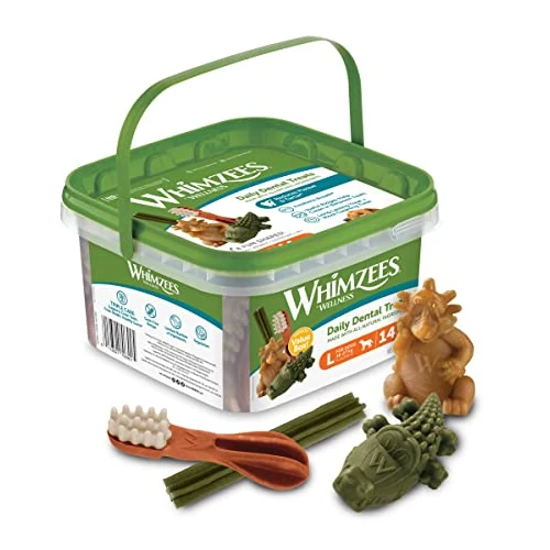 Limited-time offer: WHIMZEES Variety Box Dental L, 14 Pieces – Mixed Shapes, Size L | Long-lasting Dog Chews for Large Breeds, Natural and Grain Free, Rawhide-Free, Vegetarian, No Added Sugar from 23.28 £ to 23.28 £ (save 0.00%)