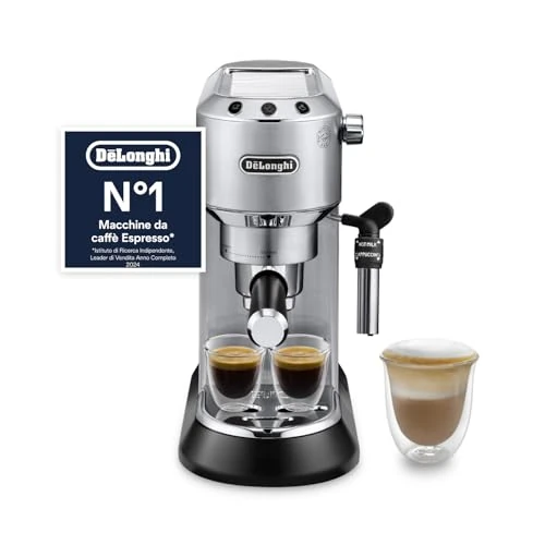 De'Longhi Dedica Style Ekspres do Kawy, Srebrny, 1350W 220V