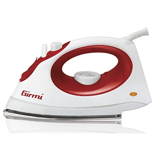 Offerta a tempo: Girmi ST01 Ferro da Stiro, 1800 W, Funzione Spray, Controllo temperatura, Piastra INOX, Plastica, Rosso/Bianco - 36% da 21.90 € a 14.00 €