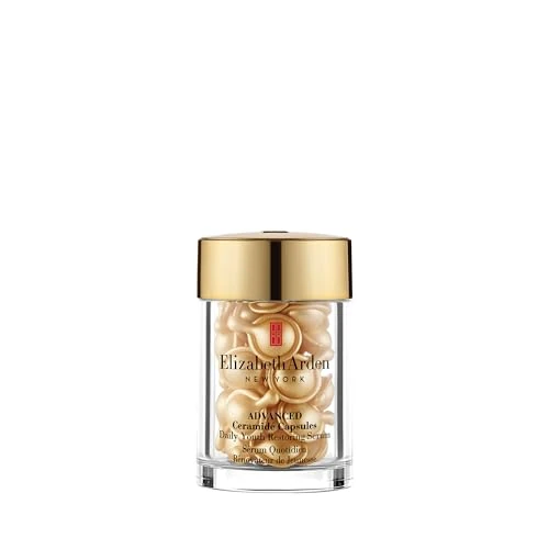 Offerta a tempo: Elizabeth Arden - Advanced Ceramide, Capsule di Siero di Ceramide, con Olio di Tsubaki, Triplo Effetto Anti-Età, Ripara, Idrata e Leviga le Rughe, Dose Singola, Applicare 1 al Giorno - 30 Capsule - 45% da 52.00 € a 28.39 €
