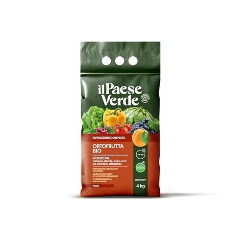 Offerta a tempo: Il Paese Verde ORTOFRUTTA BIO Concime Biologico, 4kg - 17% da 15.50 € a 12.90 €