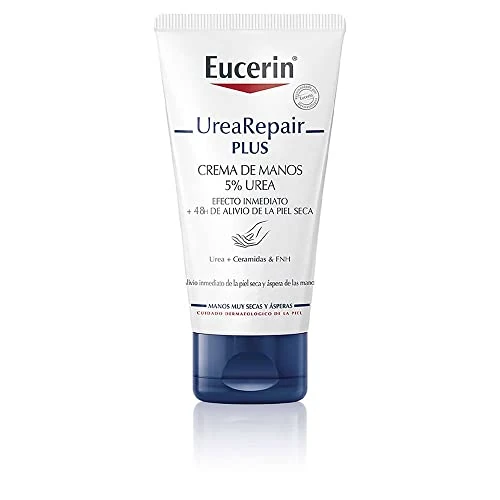 Oferta limitada: Eucerin UreaRepair Crema de Manos Urea 5% (75 ml), crema hidratante reparadora 48 horas, con 5% urea y ceramidas para un alivio inmediato, ideal para manos secas y agrietadas de 9.00 EUR a 9.00 EUR (ahorro 0%)
