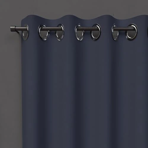 Offerta a tempo: Soleil d'ocre OSCURANTE Tenda con Occhielli, Blu (Blu Navy), 140 x 250 cm - 0.00% da 21.54 € a 21.54 €