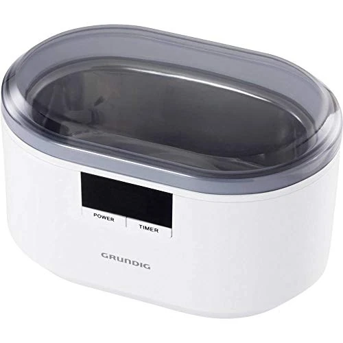 Tijdelijke aanbieding: Grundig UC 6620 Ultrasone reiniger met timerfunctie, zeer efficiënte reiniging met ultrasoon geluid, dubbel golf-principe, 500 ml watertank, 50 W vermogen, geïntegreerde horlogehouder, wit van 41.08 € naar 41.08 € (0.00% korting)