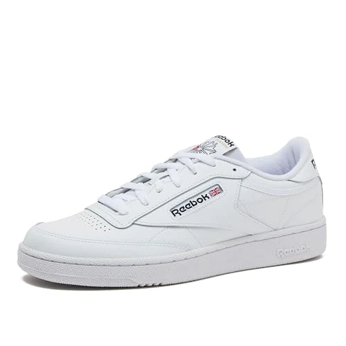 Offerta a tempo: Reebok Club C 85, Sneaker Unisex - Adulto, Bianco Intense White Green, 38.5 EU - 30% da 59.90 € a 41.93 €