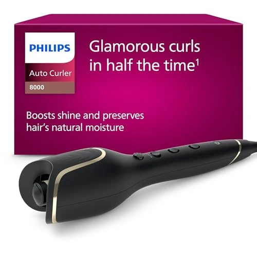 Offerta a tempo: Philips Auto Curler 8000 Series, arricciacapelli, 27 diverse opzioni di styling, nero, modello BHB876/00 - 32% da 115.99 € a 78.99 €