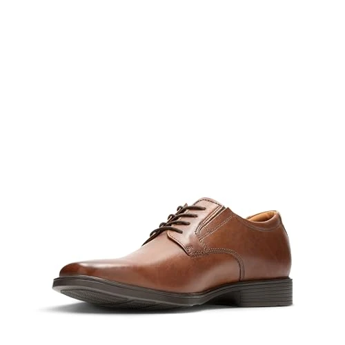 Oferta limitada: Clarks Tilden Plain Derby, Zapatos de Cordones Derby para Hombre Marrón Dark Tan Leather, 44 EU de 91.11 € a 69.95 € (ahorro 23.22%)