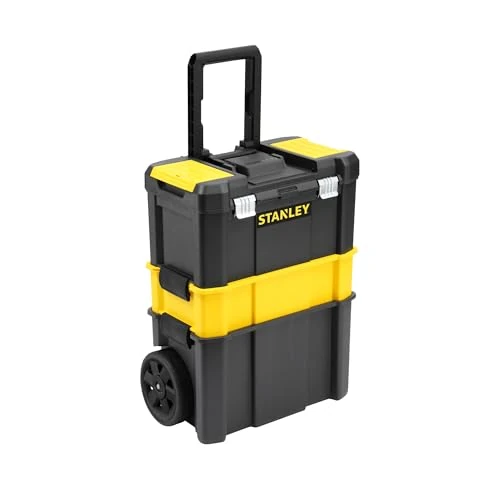 Oferta limitada: STANLEY Caja de Herramientas Rodante Esencial, Taller Móvil 3 en 1 con Unidades Apilables, Solución Portátil para Herramientas, STST1-80151. de 45.95 EUR a 36.90 EUR (ahorro 20%)