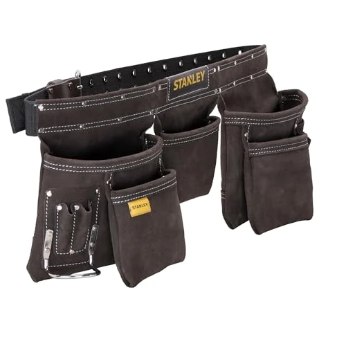 Zeitlich begrenztes Angebot: STANLEY Leder-Werkzeuggürtel mit Taschen, STST1-80113 von 43.52 € auf 43.52 € (0.00% Rabatt)
