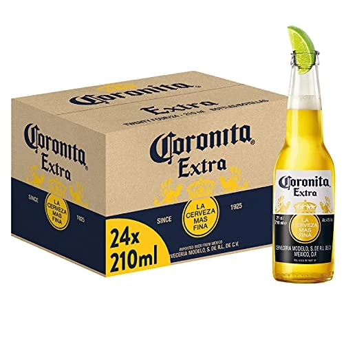 Offerta a tempo: Coronita Extra, Birra Bottiglia - Pacco da 24x21cl - 26% da 28.84 € a 21.36 €