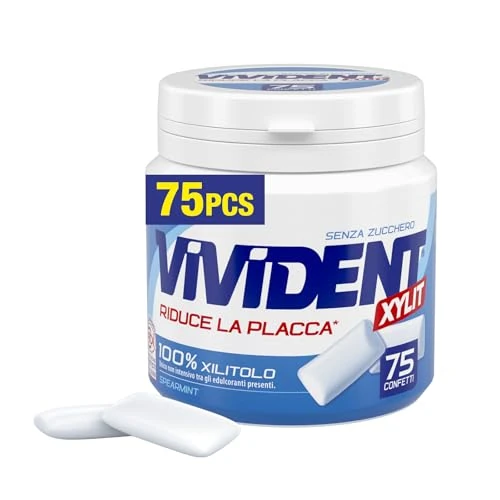 Offerta a tempo: Vivident Xylit - 75 Gomme da Masticare — 22% da 4,60 € a 3,59 €