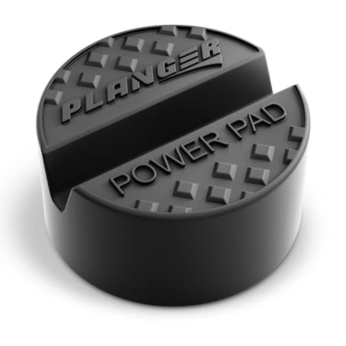 Offerta a tempo: PLANGER® - Power Pad Piatto – Tampone in Gomma per cric con scanalatura – Pad Antiscivolo per Crick Idraulico Auto – Adattatore Crick per Auto in Gomma Resistente - 5% da 11.96 € a 11.36 €