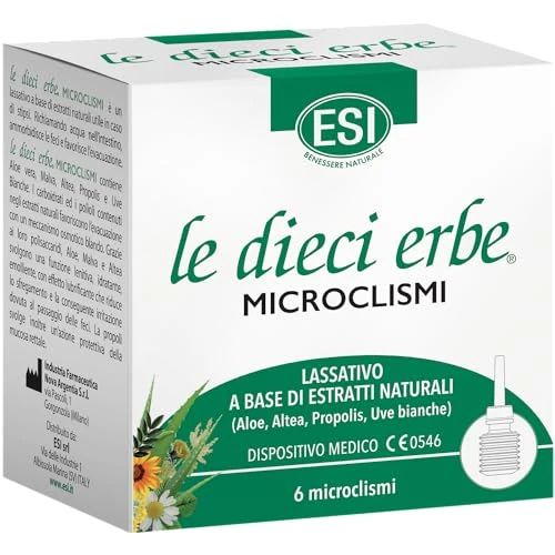 Offerta a tempo: ESI - Le Dieci Erbe Microclismi con Aloe Vera, Malva e Propoli — 33% da 7,90 € a 5,26 €