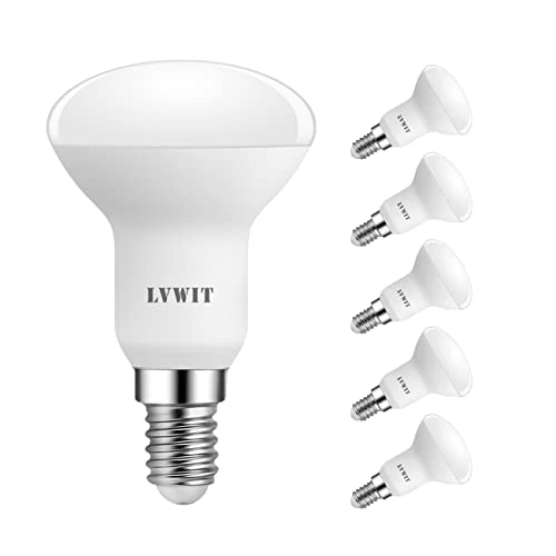 Offerta a tempo: LVWIT Lampadine LED R50 Riflettore, Attacco E14, 4.9W Equivalenti a 40W, Luce Bianca Calda 2700K, 470Lm, Risparmio Energetico, Non Dimmerabile, Confezione da 6 Pezzi - 28% da 18.99 € a 13.59 €