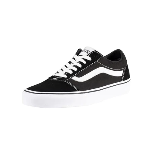 Offerta a tempo: Vans Ward Canvas - Scarpe da Ginnastica Basse Uomo, Nero ((Suede/Canvas) Black/White Car) - 52% da 70.00 € a 33.35 €
