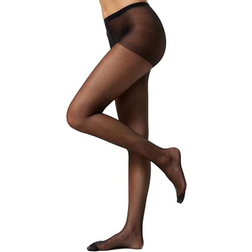 Nur Die Women's Seidenfeint Tights XL, 15 denier, Black (Black 94)