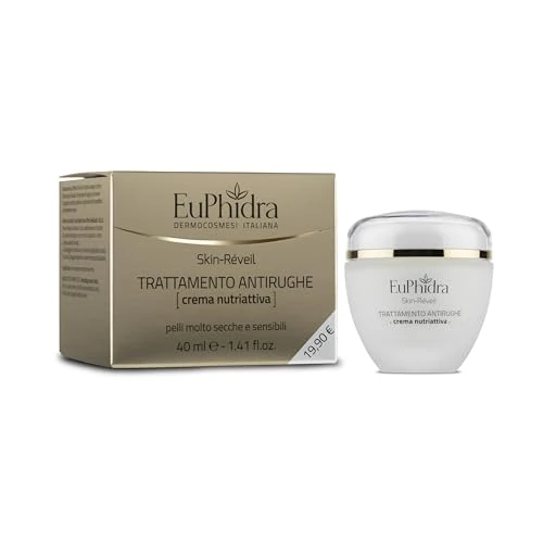 Offerta a tempo: Euphidra - Skin Réveil Crema Nutriattiva Antirughe, Azione Rigenerante e Rassodante, per una Pelle più Giovane, Tonica e Luminosa, Vaso 40ml - 0% da 19.39 € a 19.39 €