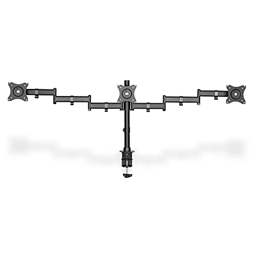 Offerta a tempo: DIGITUS Supporto per monitor - Morsetto da tavolo - 3 monitor - Fino a 27 pollici - Fino a 3x 8 kg - VESA 75x75, 100x100 - Nero - 0.00% da 82.90 € a 82.90 €