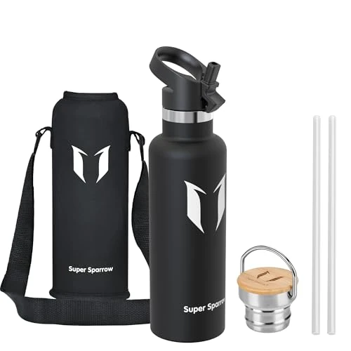 Oferta limitada: Super Sparrow Botella Agua Acero Inoxidable - Botella de Agua Deportes 750ml - Botella Termica Boca Estándar - Sin BPA , para Niños & Adultos, Deporte, Oficina, Yoga, Ciclismo de 19.95 € a 19.95 € (ahorro 0.00%)