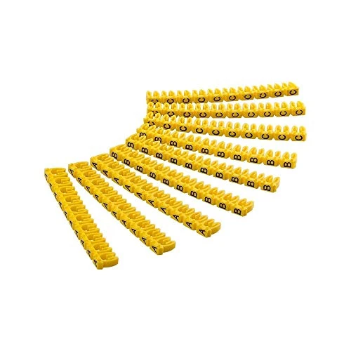 Offerta a tempo: Goobay 72516 Marcatori a Clip per Cavi "Lettere A-C", per Cavi con un Diametro Massimo di 2.5mm, Confezioni da 90 - 41% da 6.59 € a 3.90 €